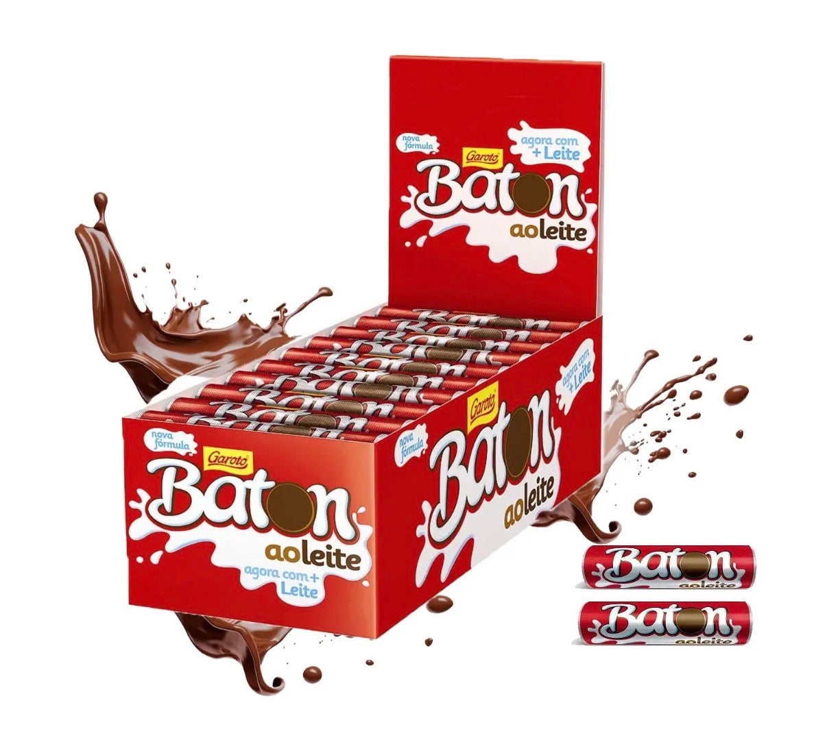 Baton Chocolate ao Leite - 30 unidades